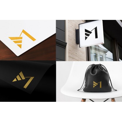 Modern minimalist logo design with brand style guide